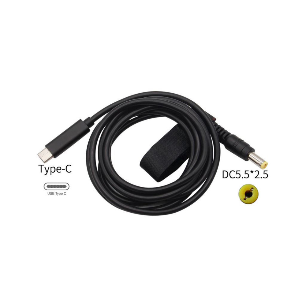 Кабель живлення USB-C to DC 5.5x2.5mm 18V-20V 1.0m XoKo (XK-DC5525)