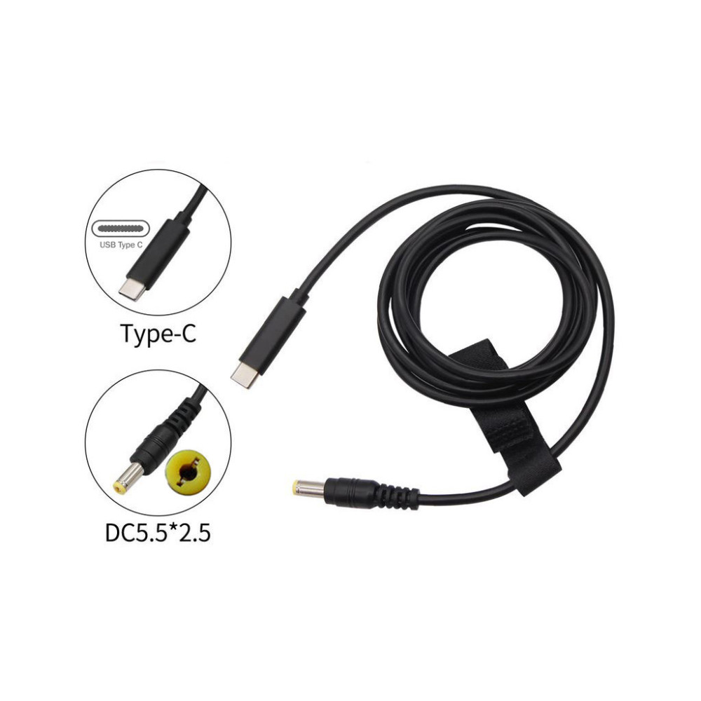 Кабель живлення USB-C to DC 5.5x2.5mm 18V-20V 1.0m XoKo (XK-DC5525)