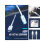 Дата кабель USB-C to USB-C 1.0m PD-B83a 60W Proda (PD-B83a-WHT) Дата кабель USB-C to USB-C 1.0m PD-B83a 60W Proda (PD-B83a-WHT)