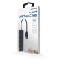 Концентратор Gembird USB-C 4 ports USB 2.0 black (UHB-CM-U2P4-01) Концентратор Gembird USB-C 4 ports USB 2.0 black (UHB-CM-U2P4-01)
