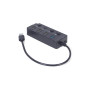 Концентратор Gembird 4 ports (1xUSB3.1+3xUSB2.0) switch black (UHB-U3P1U2P3P-01) Концентратор Gembird 4 ports (1xUSB3.1+3xUSB2.0) switch black (UHB-U3P1U2P3P-01)