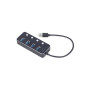 Концентратор Gembird USB 3.0 4 ports switch black (UHB-U3P4P-01) Концентратор Gembird USB 3.0 4 ports switch black (UHB-U3P4P-01)