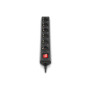 Мережевий фільтр живлення REAL-EL RS-6 Protect M 5m, black (EL122300036) Мережевий фільтр живлення REAL-EL RS-6 Protect M 5m, black (EL122300036)