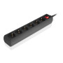 Мережевий фільтр живлення REAL-EL RS-6 Protect M 5m, black (EL122300036) Мережевий фільтр живлення REAL-EL RS-6 Protect M 5m, black (EL122300036)