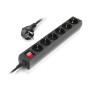 Мережевий фільтр живлення REAL-EL RS-6 Protect M 5m, black (EL122300036) Мережевий фільтр живлення REAL-EL RS-6 Protect M 5m, black (EL122300036)
