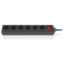 Мережевий фільтр живлення REAL-EL RS-6 Protect M 5m, black (EL122300036) Мережевий фільтр живлення REAL-EL RS-6 Protect M 5m, black (EL122300036)