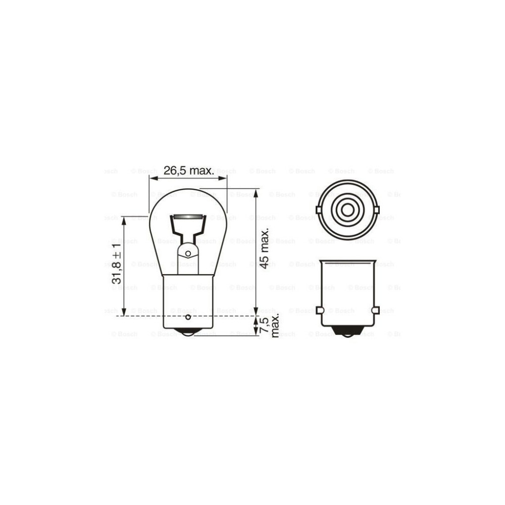 Автолампа Bosch 21W (1 987 302 201)