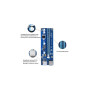 Райзер PCI-E x1 to 16x 60cm USB 3.0 Cable SATA to 6Pin Power v.006C Dynamode (RX-riser-006c 6 pin) Райзер PCI-E x1 to 16x 60cm USB 3.0 Cable SATA to 6Pin Power v.006C Dynamode (RX-riser-006c 6 pin)