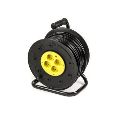 Мережевий подовжувач PowerPlant на катушке 50 м, 4 розетки (JY-2002/50) (PPRA10M500S4)