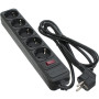 Мережевий фільтр живлення Patron 1.8 m3*1mm2 (SP-1052) 5 розеток BLACK (EXT-PN-SP-1052) Мережевий фільтр живлення Patron 1.8 m3*1mm2 (SP-1052) 5 розеток BLACK (EXT-PN-SP-1052)