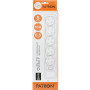 Мережевий фільтр живлення Patron 0.5 m3*1mm2 (SP-1052U) 5 розеток BLACK (EXT-PN-SP-1052U) Мережевий фільтр живлення Patron 0.5 m3*1mm2 (SP-1052U) 5 розеток BLACK (EXT-PN-SP-1052U)