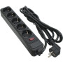 Мережевий фільтр живлення Patron 3.0 m3*1mm2 (SP-1053) 5 розеток BLACK (EXT-PN-SP-1053) Мережевий фільтр живлення Patron 3.0 m3*1mm2 (SP-1053) 5 розеток BLACK (EXT-PN-SP-1053)
