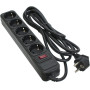 Мережевий фільтр живлення Patron 3.0 m3*1.5mm2 (SP-1653) 5 розеток BLACK (EXT-PN-SP-1653) Мережевий фільтр живлення Patron 3.0 m3*1.5mm2 (SP-1653) 5 розеток BLACK (EXT-PN-SP-1653)