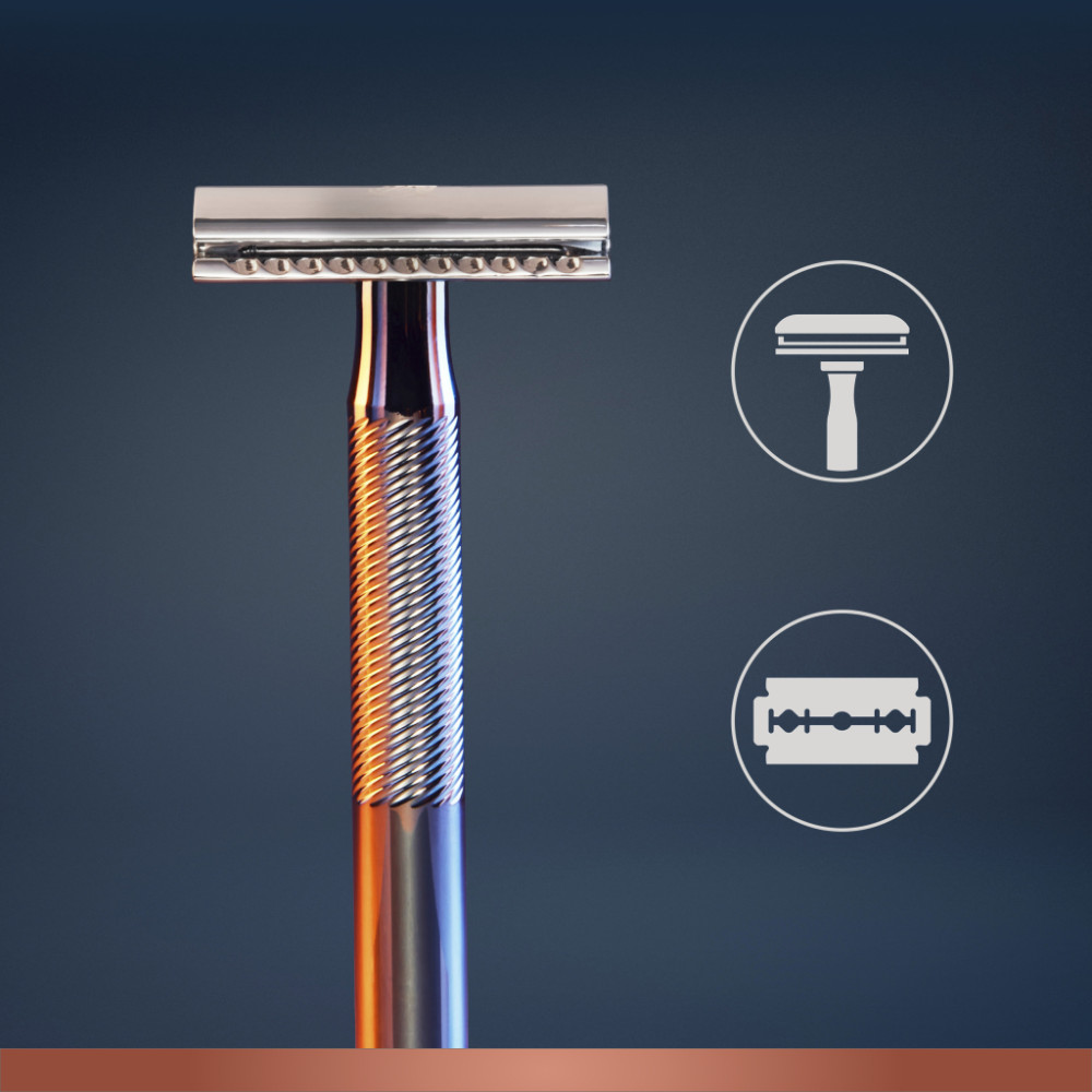 Бритва Gillette King C. Безпечна з 5 змінними лезами (7702018590148)