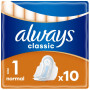 Гігієнічні прокладки Always Classic Normal Розмір 1 10 шт. (4015400259275) Гігієнічні прокладки Always Classic Normal Розмір 1 10 шт. (4015400259275)