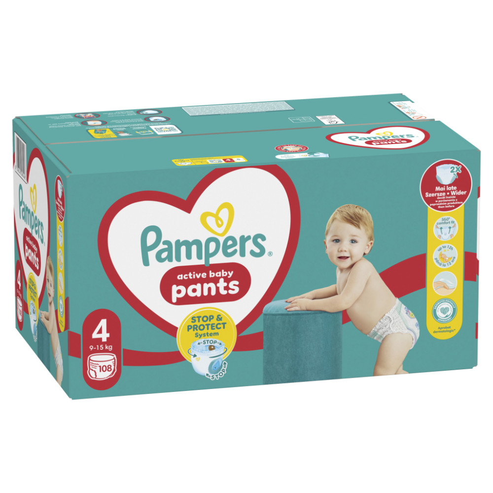 Підгузки Pampers трусики Maxi Pants Розмір 4 (9-15 кг) 108 шт (8006540069448)