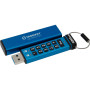 USB флеш накопичувач Kingston 128GB IronKey Keypad 200 AES-256 Encrypted Blue USB 3.2 (IKKP200/128GB) USB флеш накопичувач Kingston 128GB IronKey Keypad 200 AES-256 Encrypted Blue USB 3.2 (IKKP200/128GB)