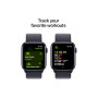 Смарт-годинник Apple Watch SE 2024 GPS 40mm Midnight Aluminium Case with Ink Sport Loop (MXEA3QH/A)