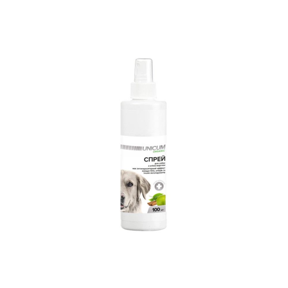 Спрей для тварин Unicum Organic проти бліх і кліщів для собак 100 мл (4820150202132)