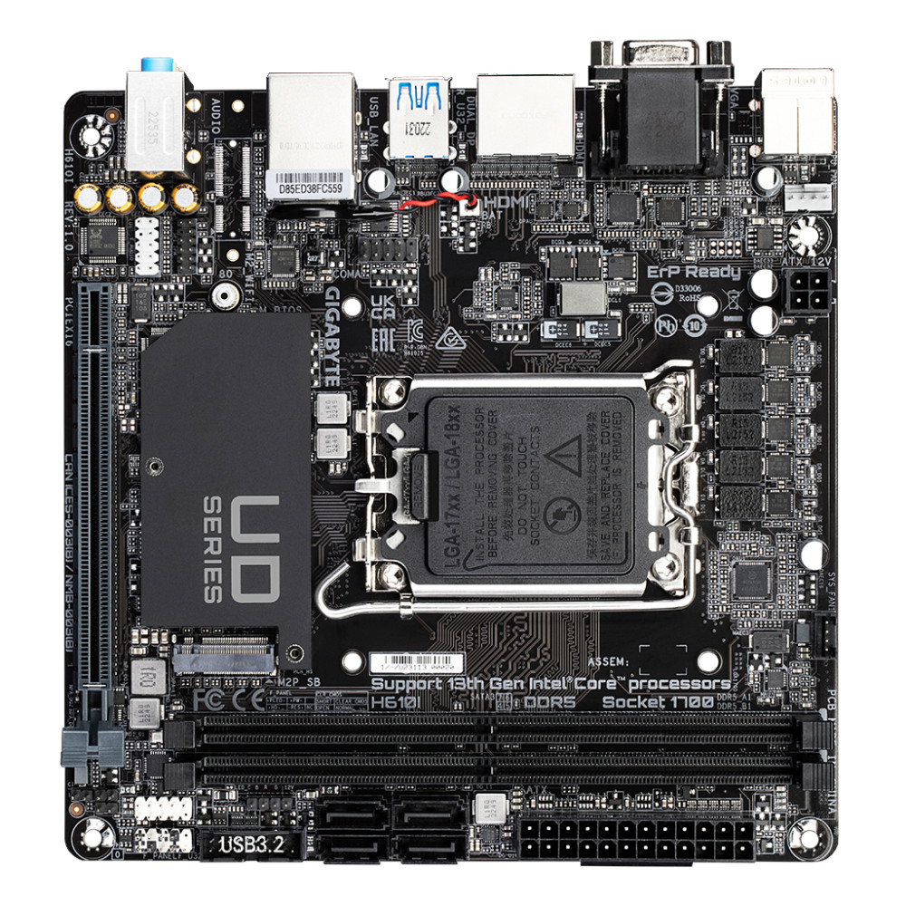 Материнська плата GIGABYTE H610I