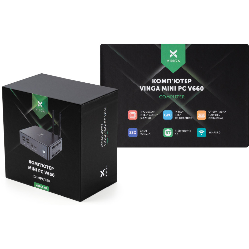 Комп'ютер Vinga Mini PC V660 (V6601235U.8512)