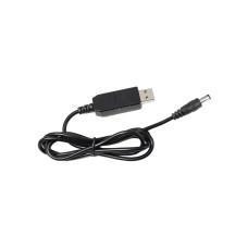 Кабель живлення USB to DC 5.5x2.1mm + 3.5x1.35mm 12V 1.0m Value (S1016)