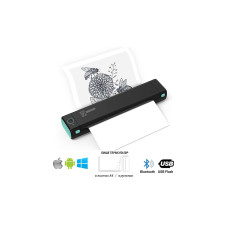 Принтер чеків UKRMARK M08-BK А4, Bluetooth, USB, чорний (900781)
