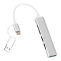 Концентратор Dynamode 5-in-1 USB Type-C/Type-A to 1хUSB3.0, 2xUSB 2.0, card-reader SD/MicroSD (DM-UH-518) Концентратор Dynamode 5-in-1 USB Type-C/Type-A to 1хUSB3.0, 2xUSB 2.0, card-reader SD/MicroSD (DM-UH-518)