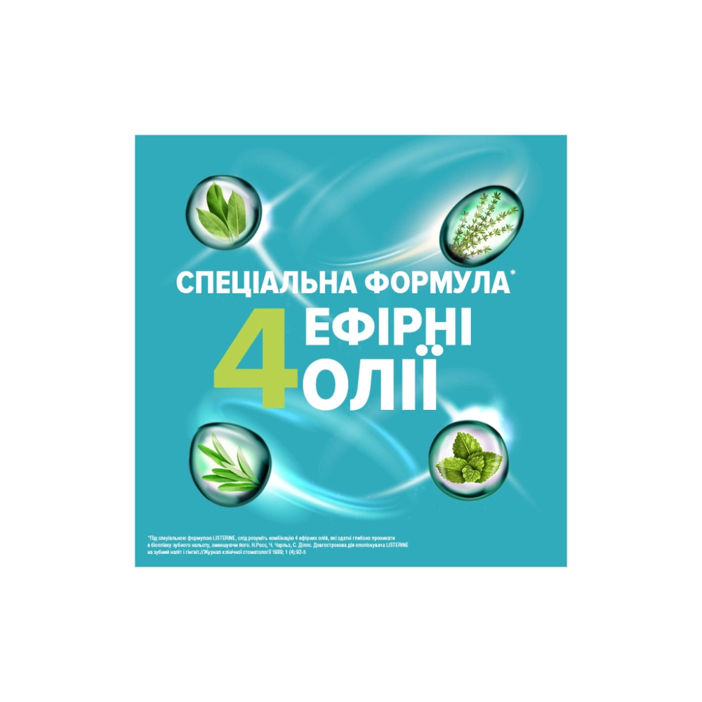 Ополіскувач для порожнини рота Listerine Свіжа м'ята М'який смак 1000 мл (3574661011394/3574661619927)