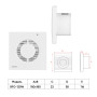 Витяжний вентилятор Ardesto BFO-120W Витяжний вентилятор Ardesto BFO-120W