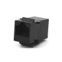 Модуль Keystone прохідний в рамку 1+1 RJ45 кат.5E UTP, Black Voltronic (30343) Модуль Keystone прохідний в рамку 1+1 RJ45 кат.5E UTP, Black Voltronic (30343)