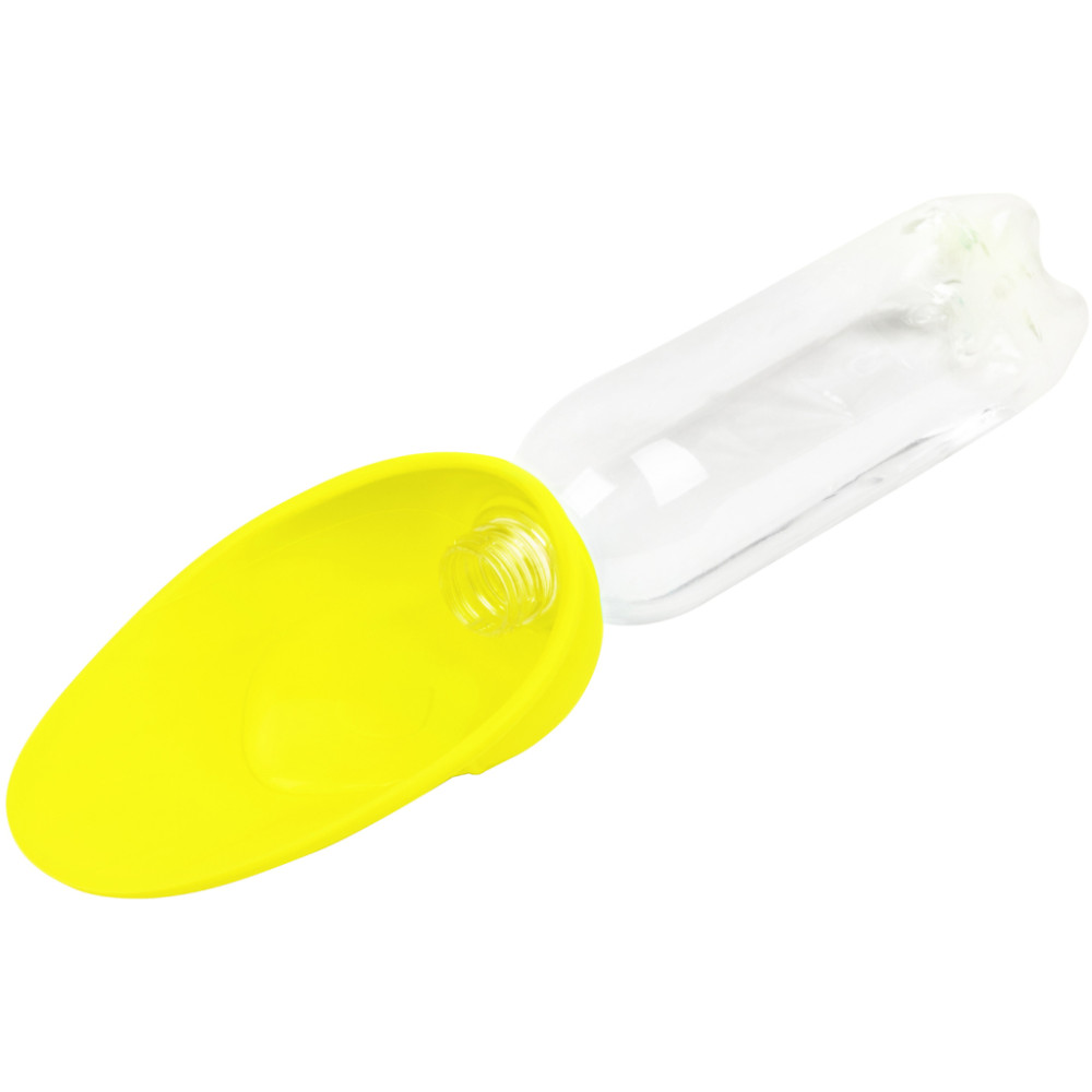 Універсальний посуд для тварин WAUDOG Silicone Поїлка-насадка на пляшку 165х90 мм жовта (50778)