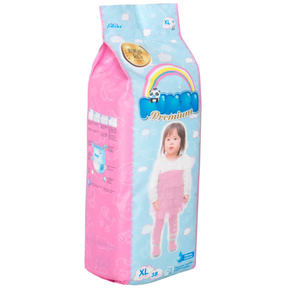 Підгузки Mimzi XL 12-17 кг 38 шт. (MPXL38) (4820209800142)