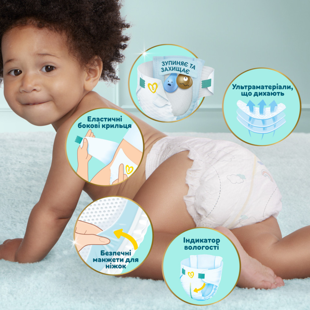 Підгузки Pampers Premium Care Midi Розмір 3 (6-10 кг) 200 шт (8006540855898)