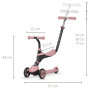 Самокат QPlay 5 в 1 Sema Pink (ST-004SemaPink) Самокат QPlay 5 в 1 Sema Pink (ST-004SemaPink)