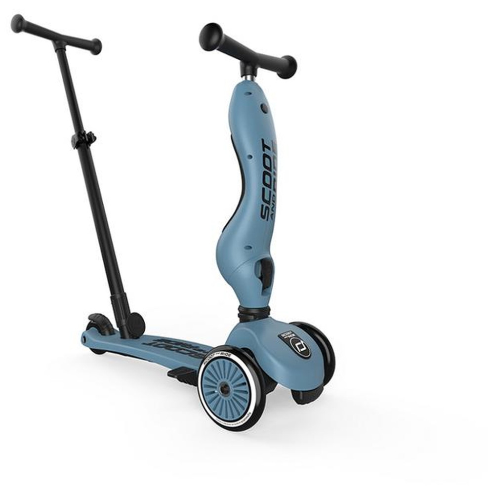 Самокат Scoot&Ride Highwaykick-1 Push and Go сіро-синій (SR-240527-STEEL)