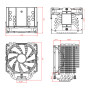 Кулер до процесора ID-Cooling SE-226-XT Black Кулер до процесора ID-Cooling SE-226-XT Black