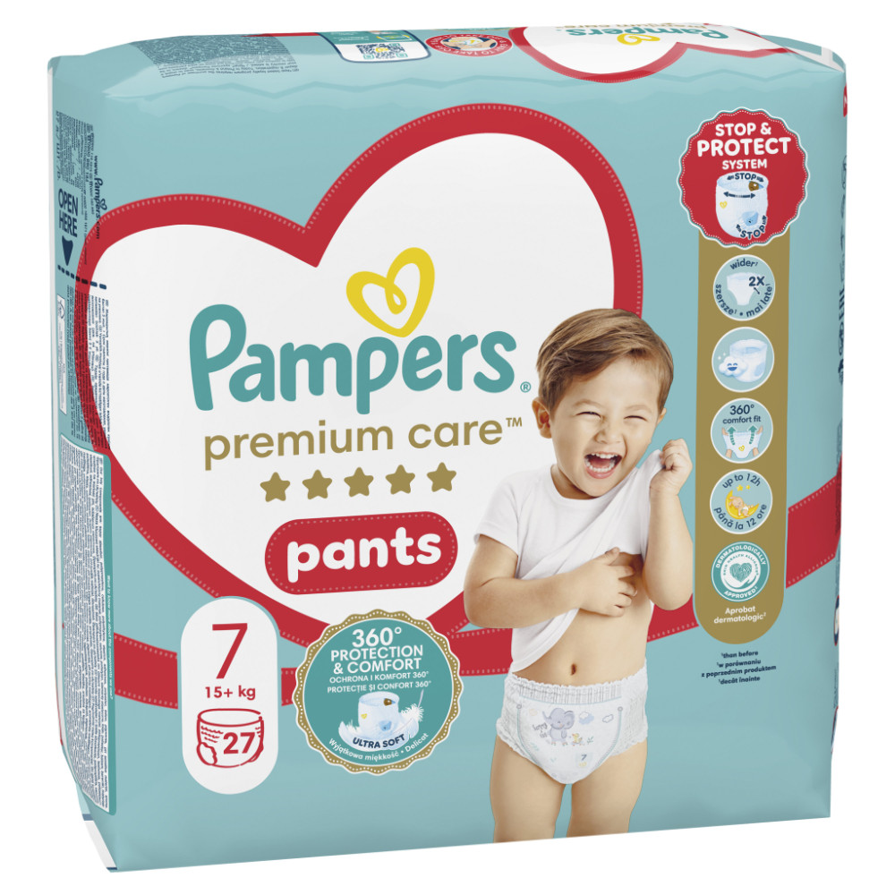 Підгузки Pampers Premium Care Pants Трусики Розмір 7 (17+ кг) 27 шт. (8006540807026)