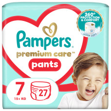 Підгузки Pampers Premium Care Pants Трусики Розмір 7 (17+ кг) 27 шт. (8006540807026)
