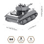Конструктор Metal Time колекційна модель M4 Sherman (MT070) Конструктор Metal Time колекційна модель M4 Sherman (MT070)