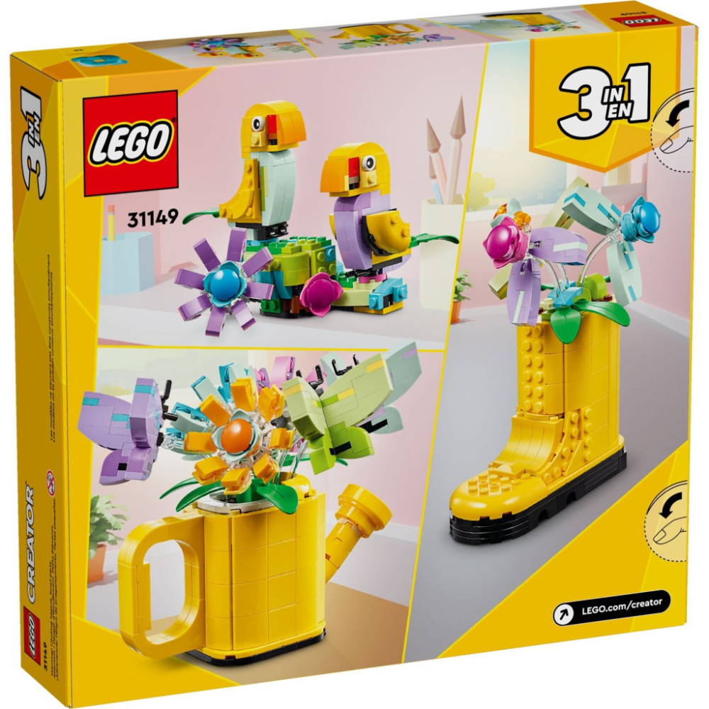 Конструктор LEGO Creator Квіти в лійці 420 деталей (31149)