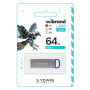 USB флеш накопичувач Wibrand 64GB Falcon Silver-Blue USB 2.0 (WI2.0/FA64U7U) USB флеш накопичувач Wibrand 64GB Falcon Silver-Blue USB 2.0 (WI2.0/FA64U7U)