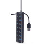 Концентратор Gembird USB 3.0 7 ports (UHB-U3P7P-01) Концентратор Gembird USB 3.0 7 ports (UHB-U3P7P-01)