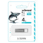 USB флеш накопичувач Wibrand 4GB Shark Silver USB 2.0 (WI2.0/SH4U4S) USB флеш накопичувач Wibrand 4GB Shark Silver USB 2.0 (WI2.0/SH4U4S)