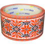Скотч Buromax Вишиванка 48 мм х 35 м Червона (BM.7007-69) Скотч Buromax Вишиванка 48 мм х 35 м Червона (BM.7007-69)
