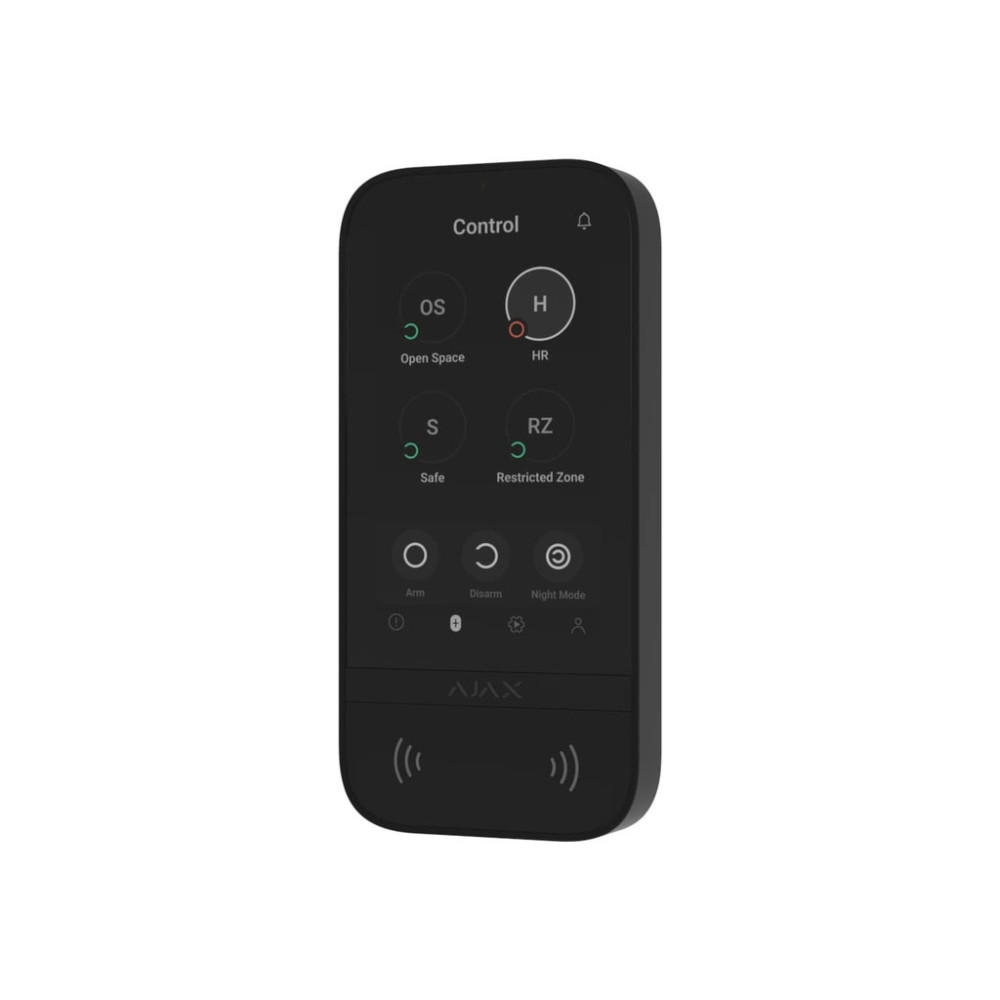 Клавіатура до охоронної системи Ajax KeyPad TouchScreen black