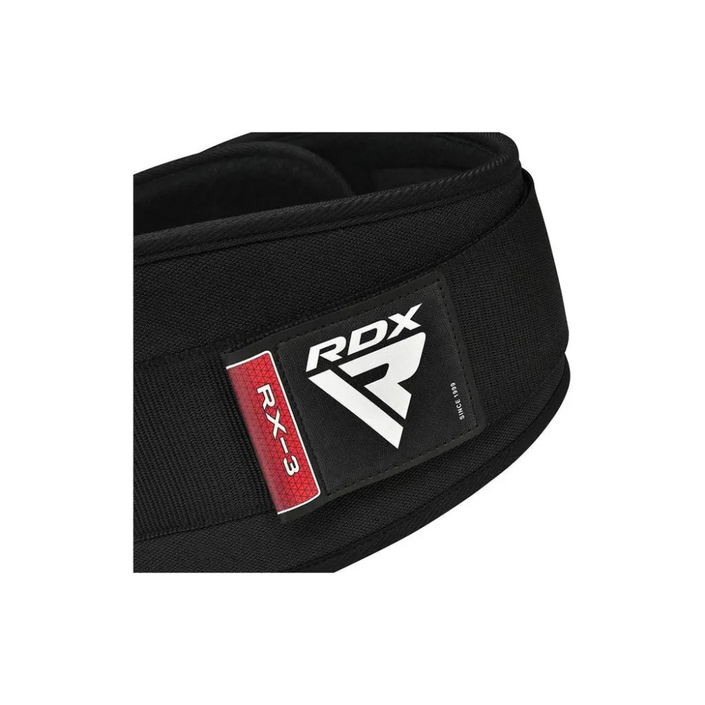 Атлетичний пояс RDX RX3 EVA Curve неопреновий Black XL (WBE-RX3B-XL)