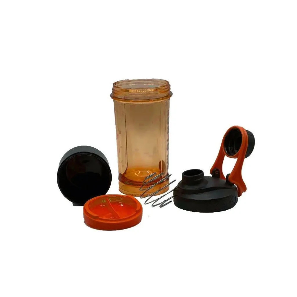 Шейкер спортивний Casno 600 мл KXN-1199 з вінчиком Помаранчевий (KXN-1199_Orange)