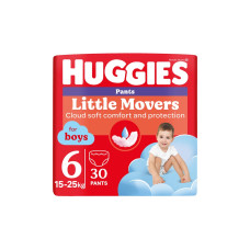 Підгузки Huggies Little Movers/Pants 6 (15-25 кг) Jumbo для хлопчиків 30 шт (5029053564302)