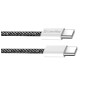 Дата кабель USB-C to USB-C 2.0m (braided cotton) (PD Fast Charging 60W) 3.0А black ColorWay (CW-CBPDCC068-BK) Дата кабель USB-C to USB-C 2.0m (braided cotton) (PD Fast Charging 60W) 3.0А black ColorWay (CW-CBPDCC068-BK)